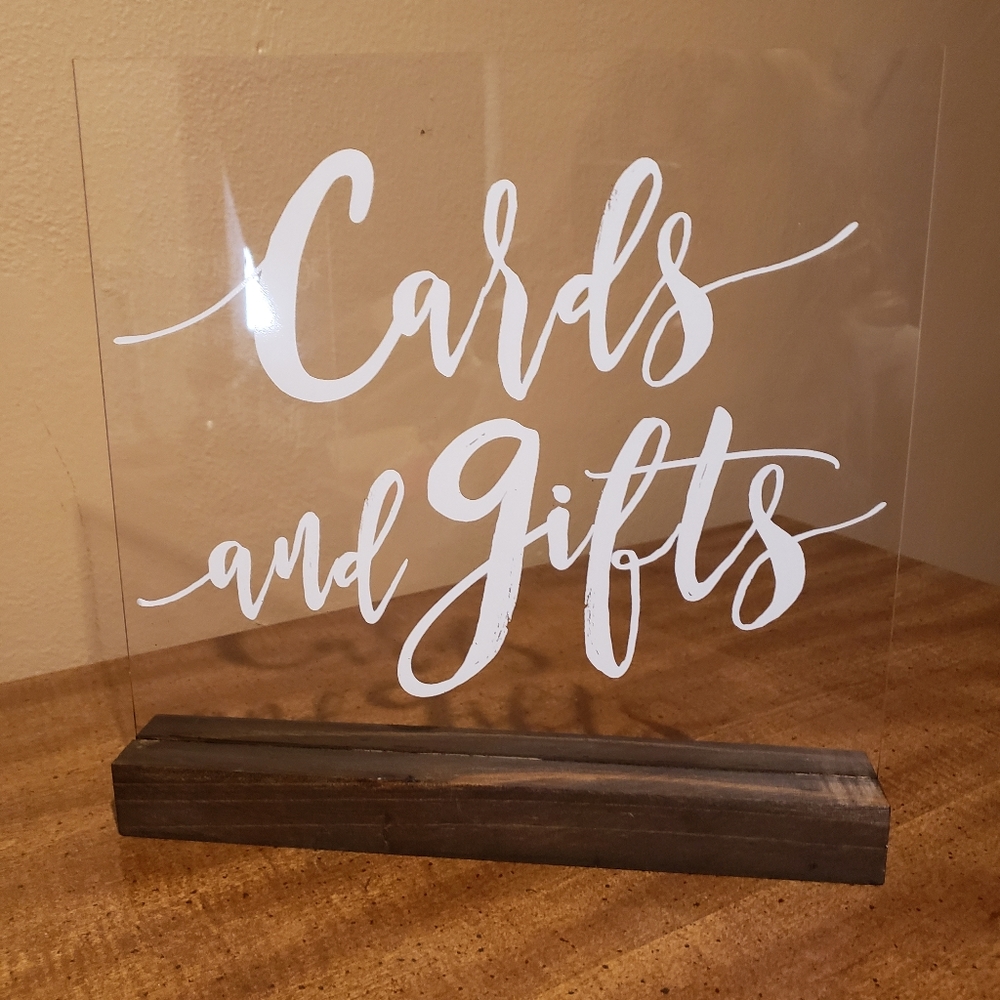 Wedding Decor - Cards and Gifts Sign